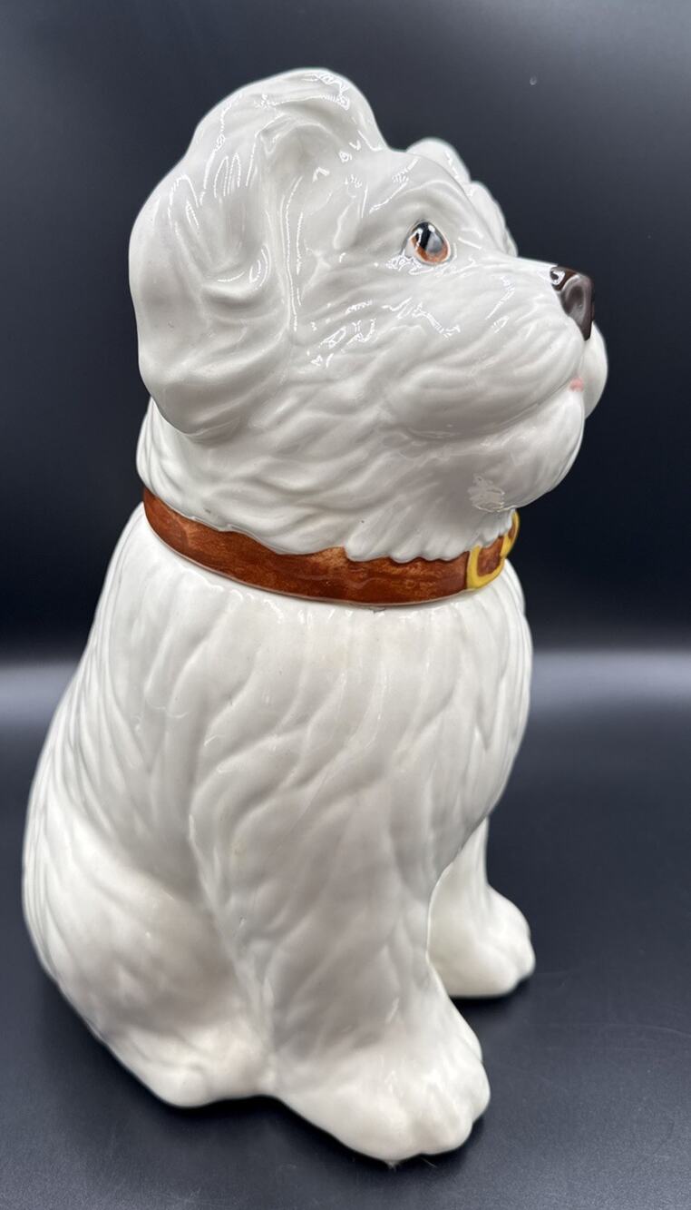 Vintage Metlox Poppytrail Fido Dog Cookie Jar Has Hairline Crack